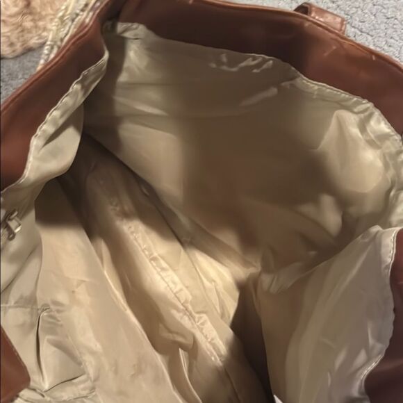 Chadwick’s Brown Patterned Tote Bag Satchel Purse Shoulder Bag Handbag - Picture 6 of 8